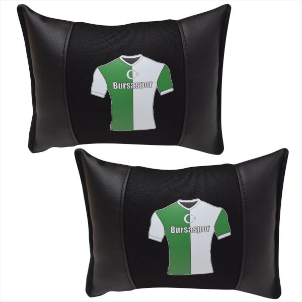 Auto Nackenkissen Nackenpolster Leder und gesticktes Polster Design Türkische Mannschaft Bursa Bursaspor Fussballtrikot